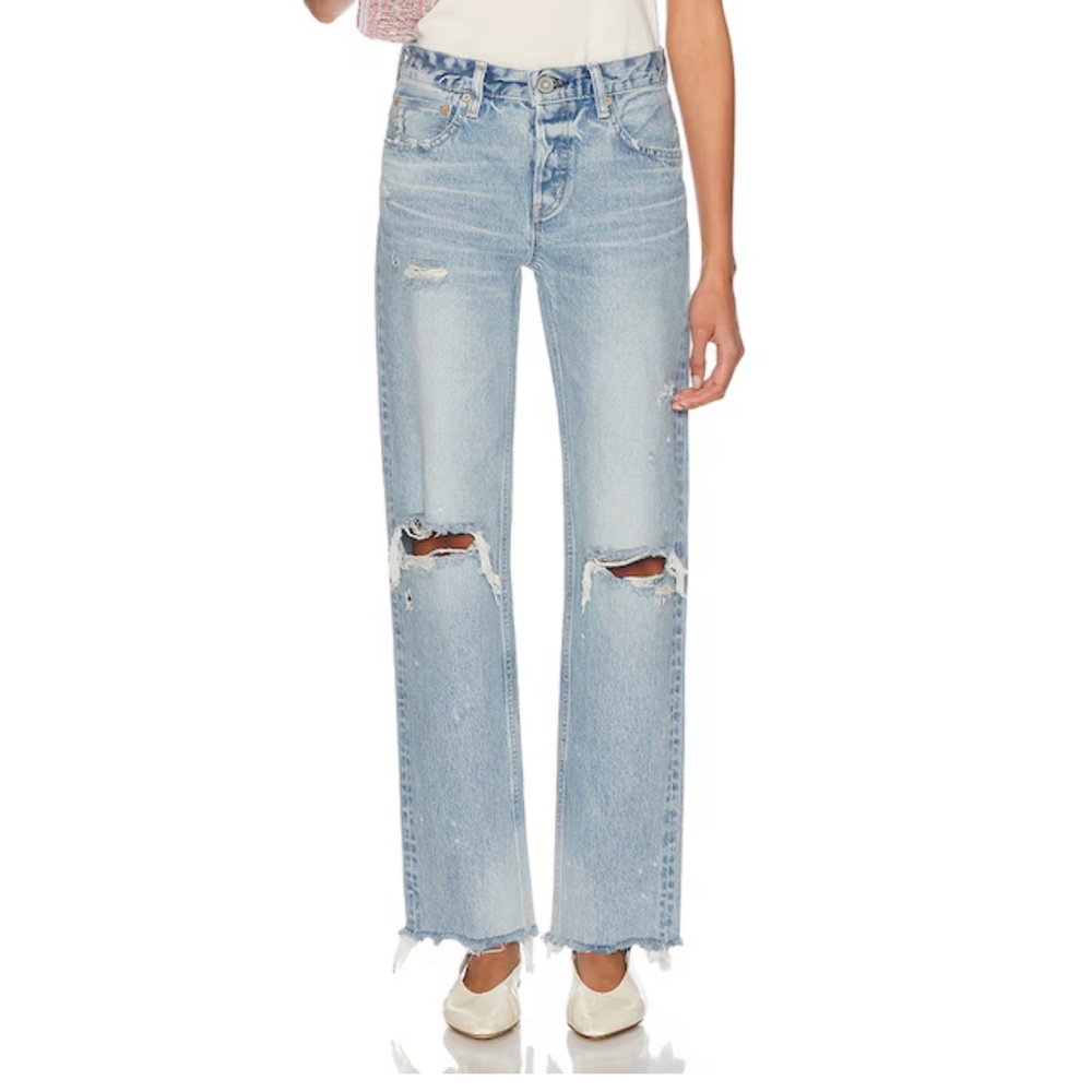 moussy vintage odessa straight-low jeans -  27